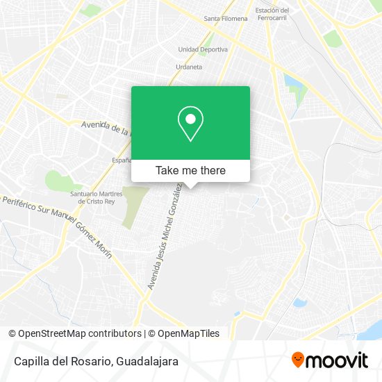 Mapa de Capilla del Rosario