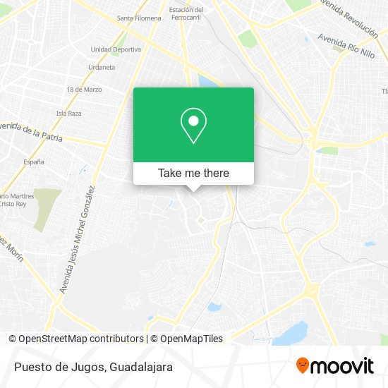 Puesto de Jugos map