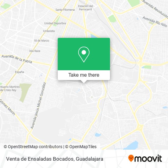 Venta de Ensaladas Bocados map