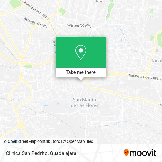Clinica San Pedrito map