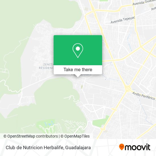 Mapa de Club de Nutricion Herbalife