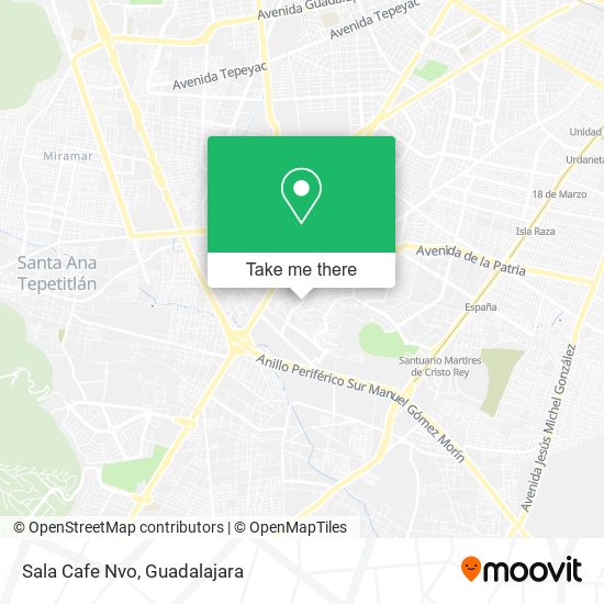 Sala Cafe Nvo map