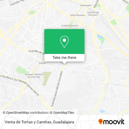 Mapa de Venta de Tortas y Carnitas