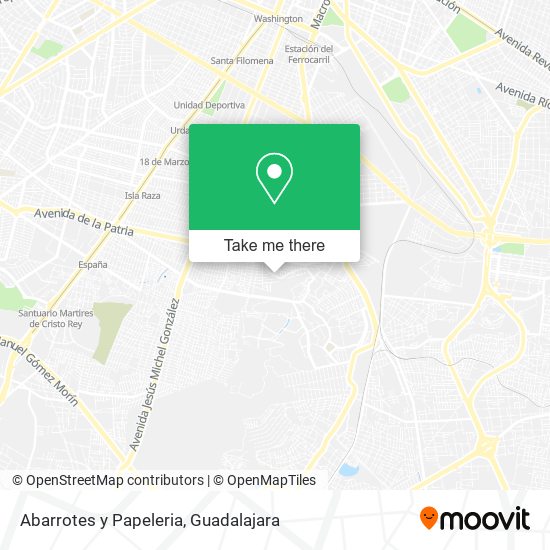 Abarrotes y Papeleria map