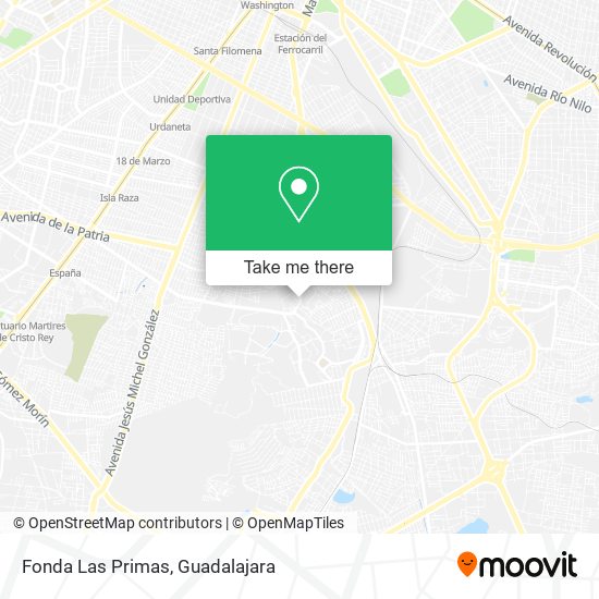 Fonda Las Primas map