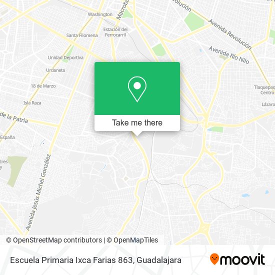 Mapa de Escuela Primaria Ixca Farias 863