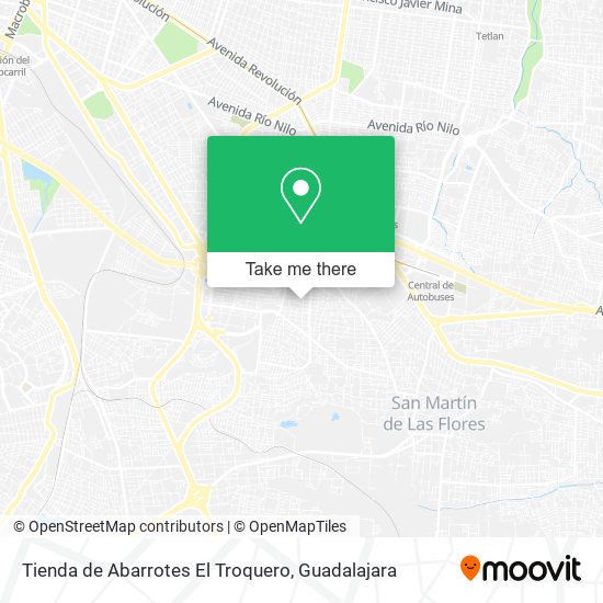 Tienda de Abarrotes El Troquero map