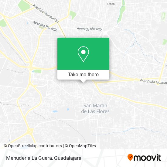 Menuderia La Guera map