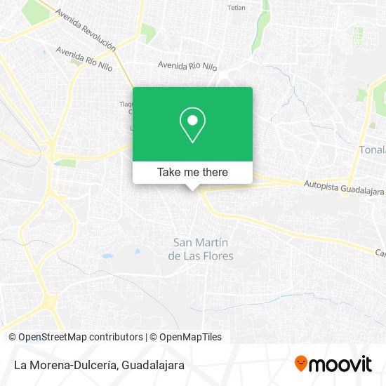 La Morena-Dulcería map