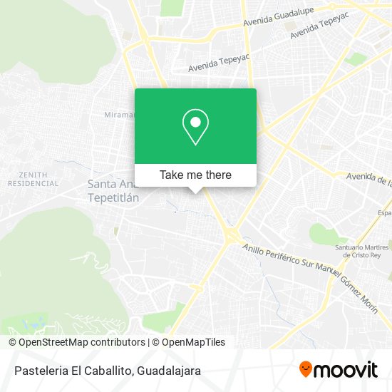 Mapa de Pasteleria El Caballito