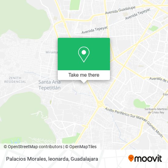 Palacios Morales, leonarda map