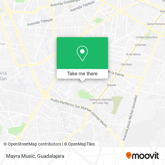 Mapa de Mayra Music