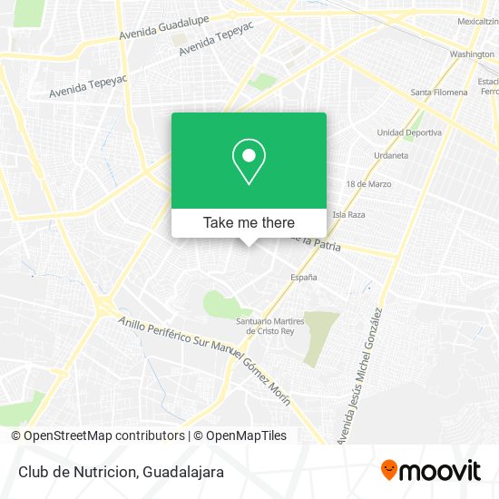 Club de Nutricion map