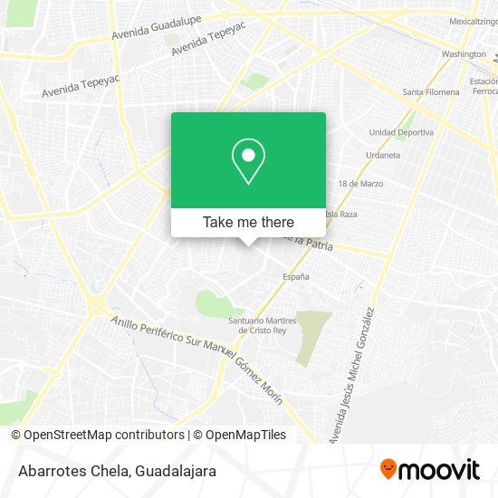 Abarrotes Chela map