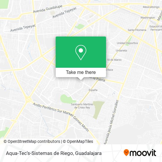 Aqua-Tec's-Sistemas de Riego map