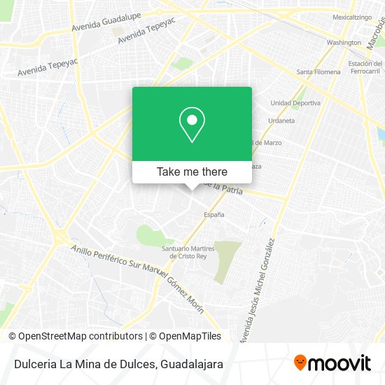 Dulceria La Mina de Dulces map