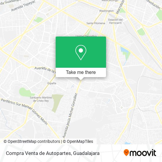 Mapa de Compra Venta de Autopartes