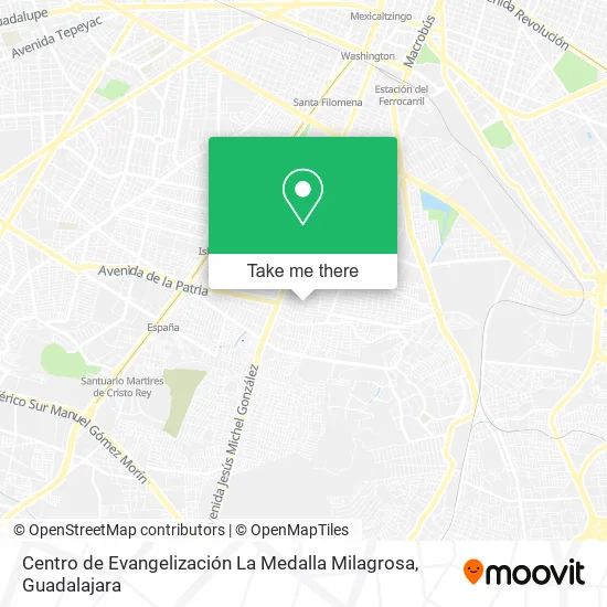 Centro de Evangelización La Medalla Milagrosa map