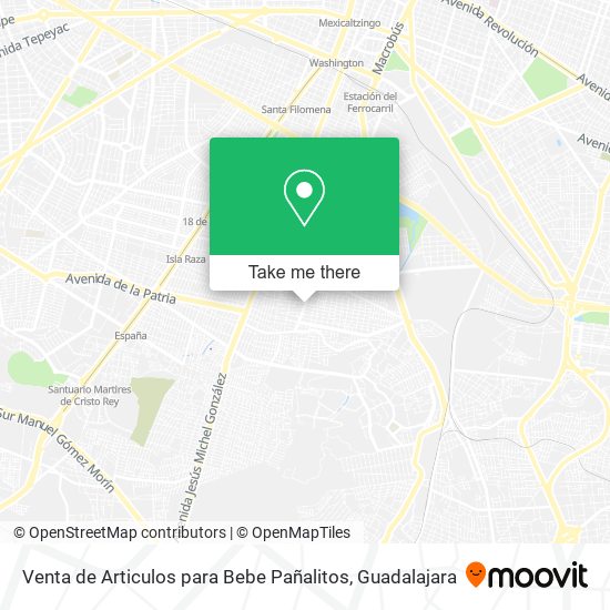 Venta de Articulos para Bebe Pañalitos map