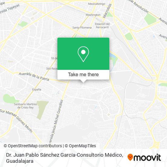 Dr. Juan Pablo Sánchez García-Consultorio Médico map