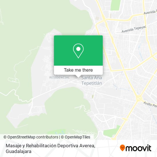 Masaje y Rehabilitación Deportiva Averea map