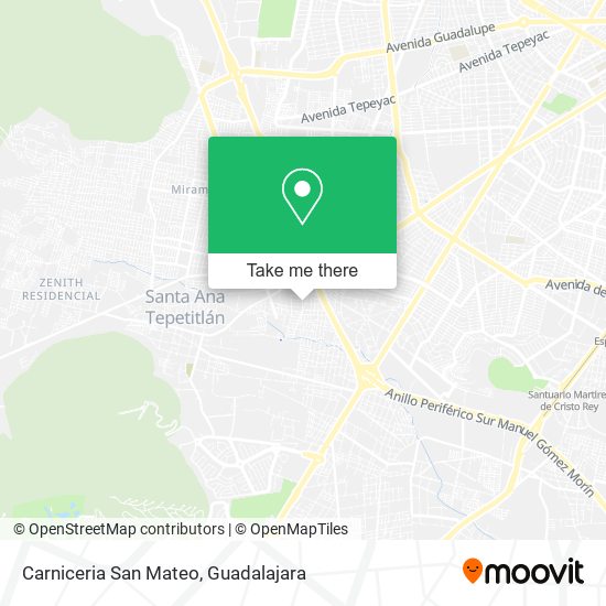 Mapa de Carniceria San Mateo