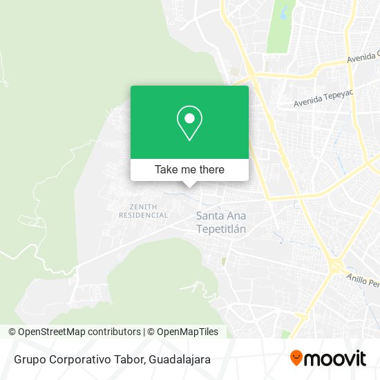 Grupo Corporativo Tabor map