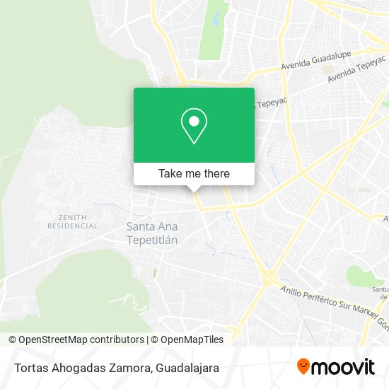 Tortas Ahogadas Zamora map
