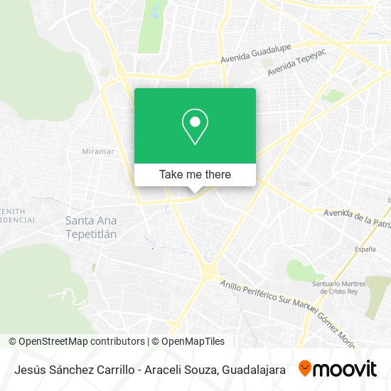 Jesús Sánchez Carrillo - Araceli Souza map