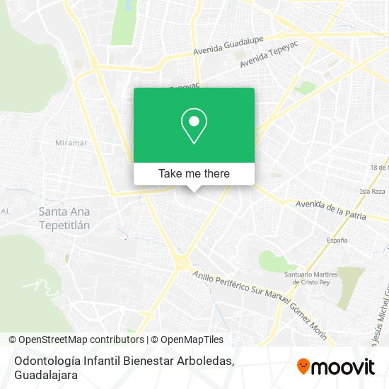 Odontología Infantil Bienestar Arboledas map