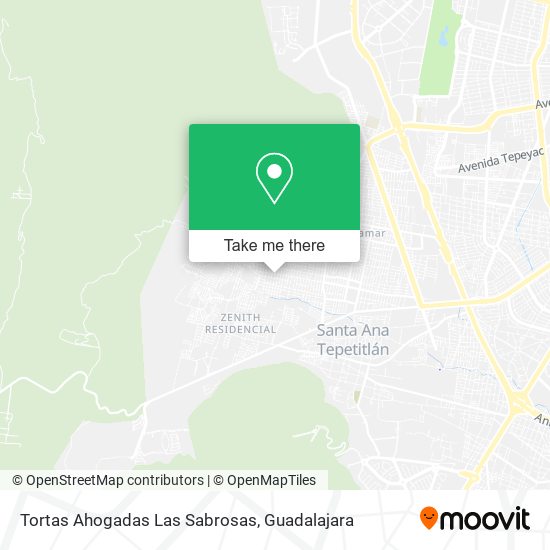 Mapa de Tortas Ahogadas Las Sabrosas