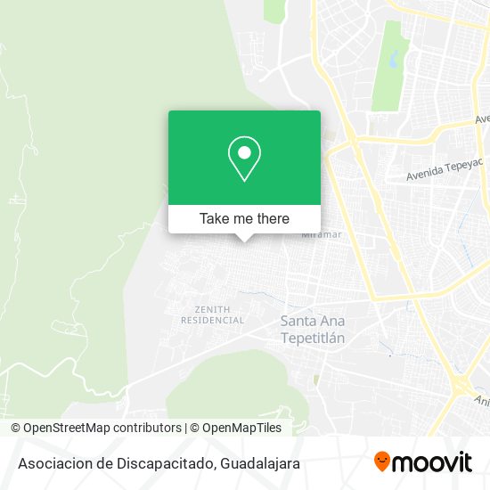 Asociacion de Discapacitado map