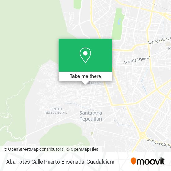 Abarrotes-Calle Puerto Ensenada map