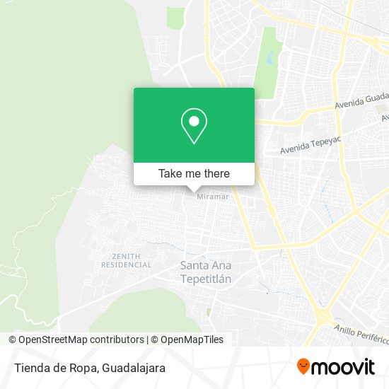 Tienda de Ropa map