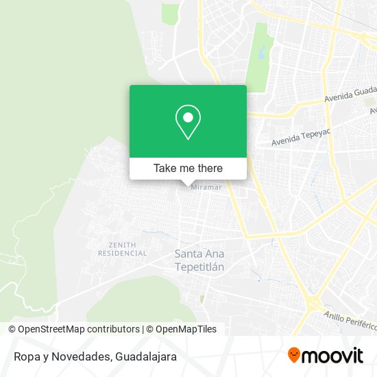 Ropa y Novedades map