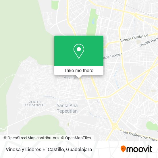 Vinosa y Licores El Castillo map
