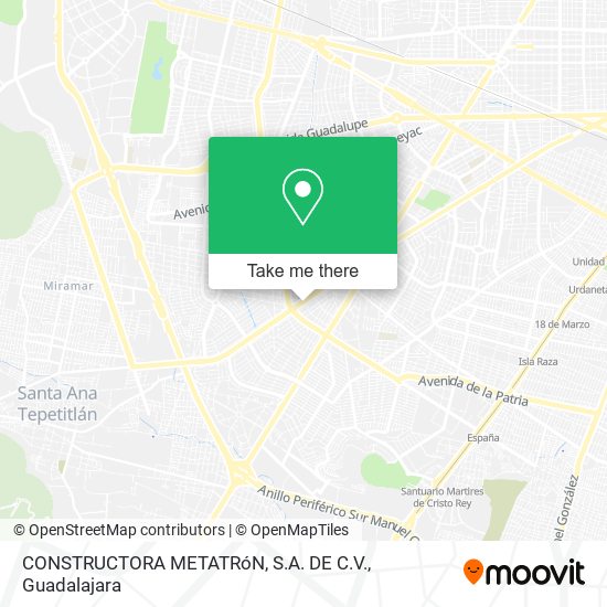 CONSTRUCTORA METATRóN, S.A. DE C.V. map