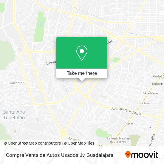 Compra Venta de Autos Usados Jv map