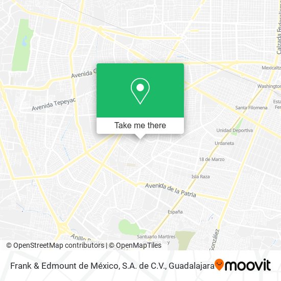 Mapa de Frank & Edmount de México, S.A. de C.V.