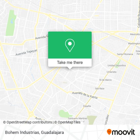 Bohem Industrias map