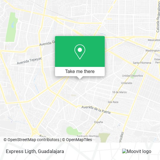 Mapa de Express Ligth