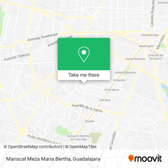 Mariscal Meza Maria Bertha map