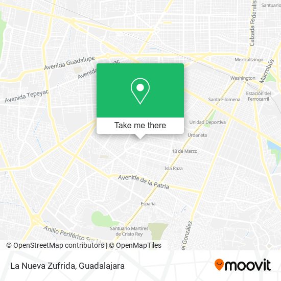 La Nueva Zufrida map