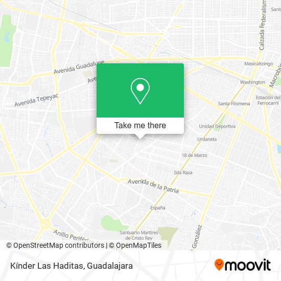 Kínder Las Haditas map