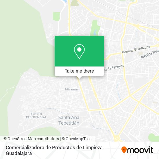 Mapa de Comercializadora de Productos de Limpieza