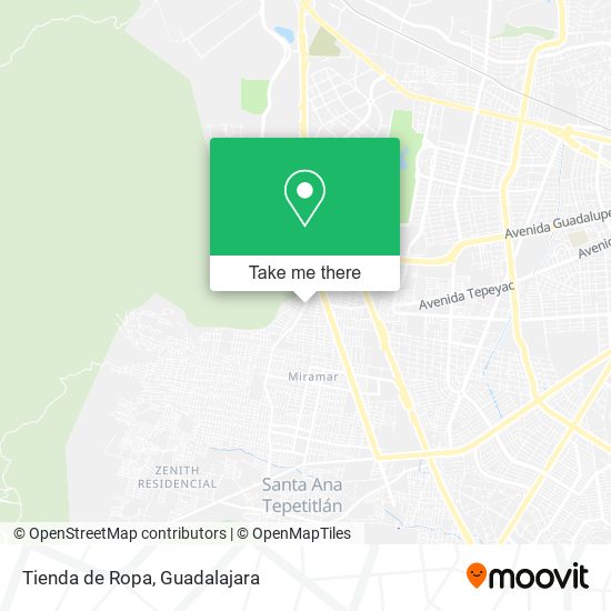 Tienda de Ropa map