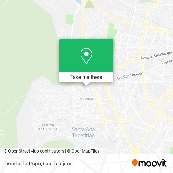 Venta de Ropa map