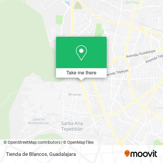 Tienda de Blancos map