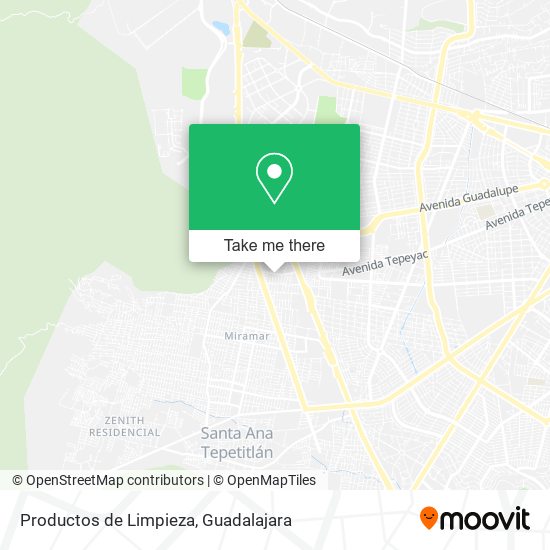 Productos de Limpieza map