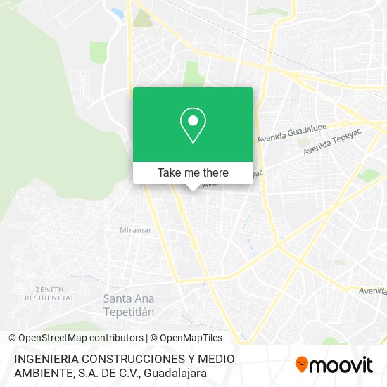 INGENIERIA CONSTRUCCIONES Y MEDIO AMBIENTE, S.A. DE C.V. map